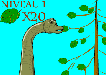 Brachiosaure mange feuille niv1